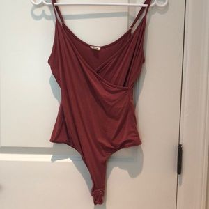 Sleeveless Wrap Style Bodysuit